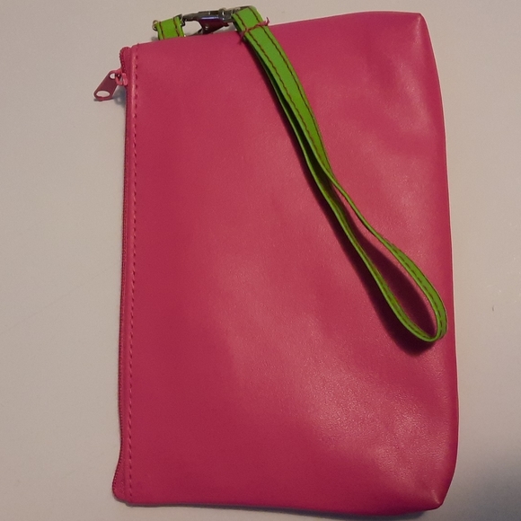 Beaded Hot Pink Owl Be You Whimsical Fun Phone Purse Wallet Wristlet Card Zipper - Picture 4 of 7